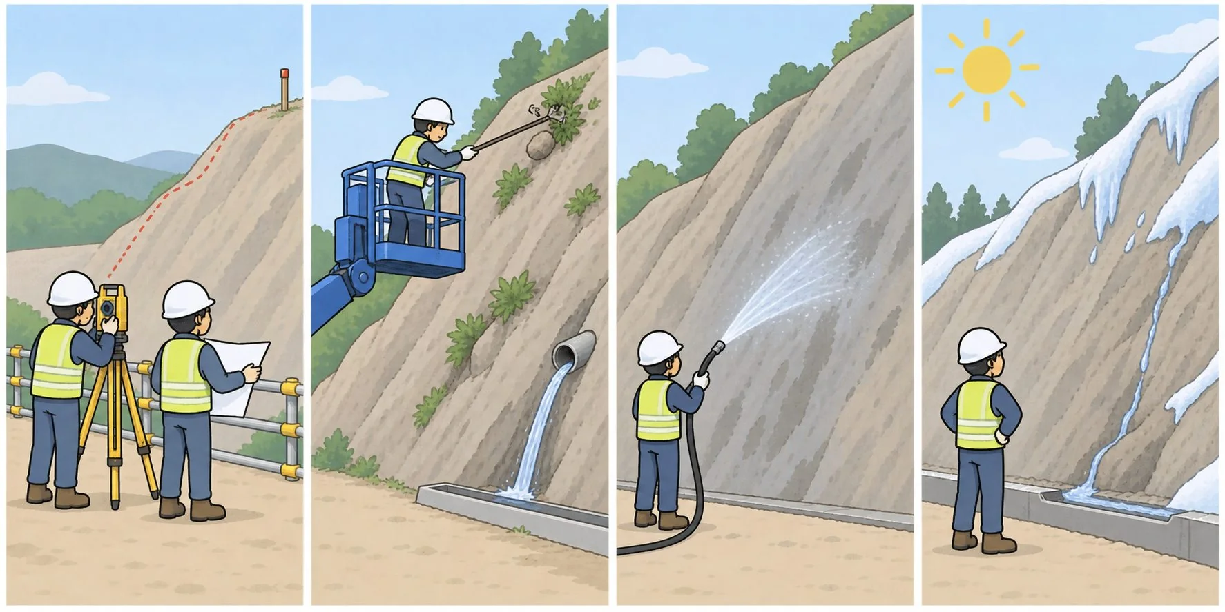 시공조건 확인