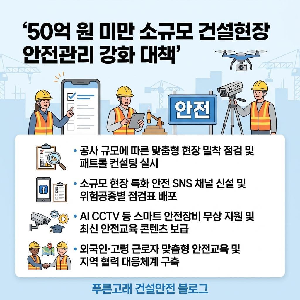 국토안전관리원 소규모 건설현장 안전관리 강화대책 요약