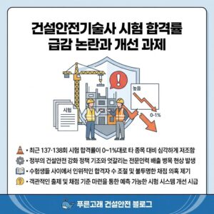 건설안전기술사 합격률 분석과 난이도 논란