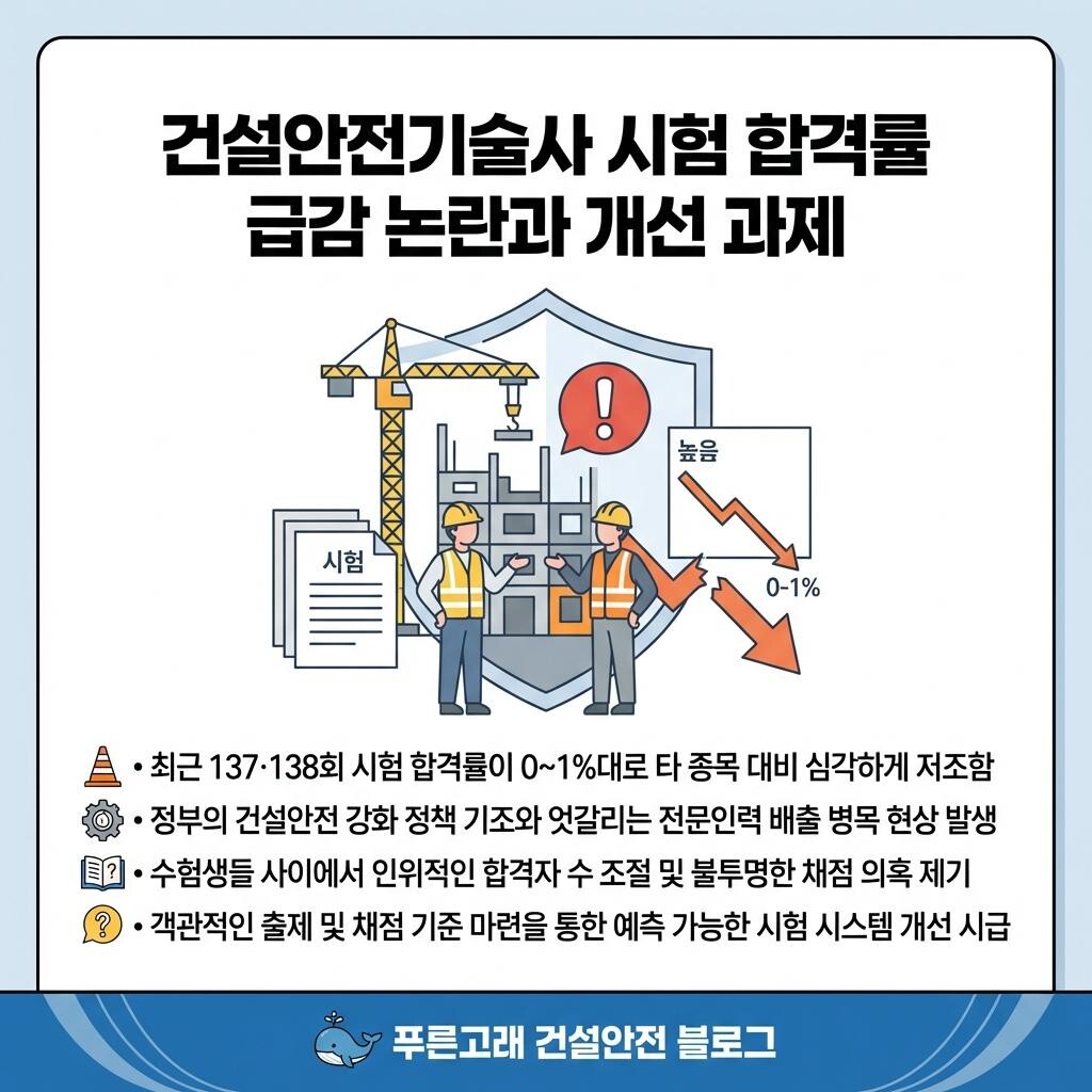 건설안전기술사 합격률 논란 및 개선과제 이미지