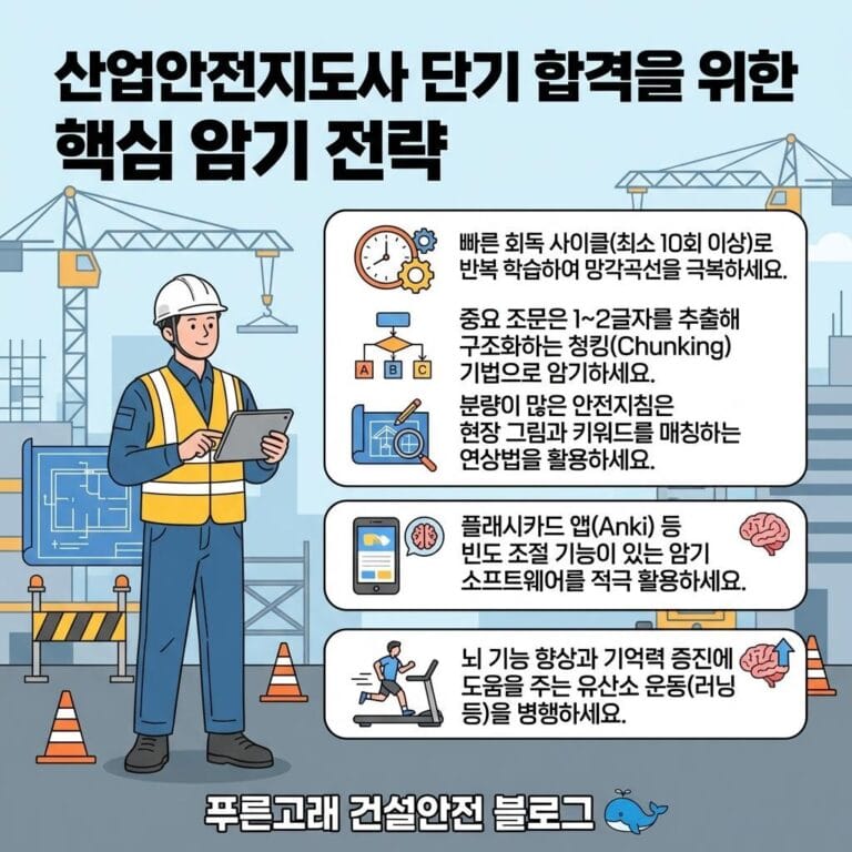 산업안전지도사 암기 방법 추천(건설안전기술사도 해당)