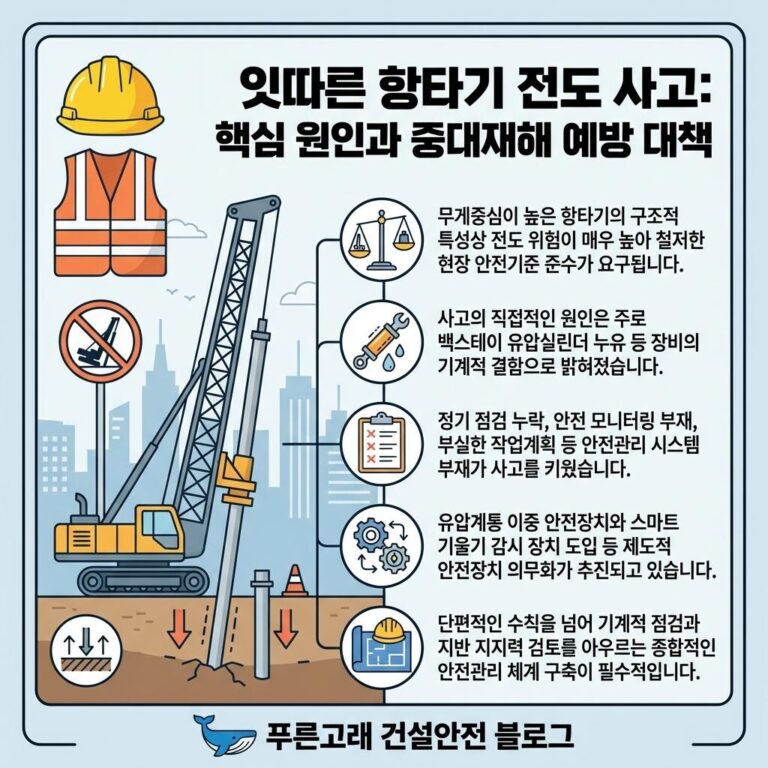 항타기 전도사고 발생 관련(용인 반도체 공장, 인동선 현장)