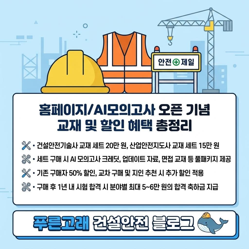 건설안전기술사, 산업안전지도사 교재 가격/구성/서비스 총정리