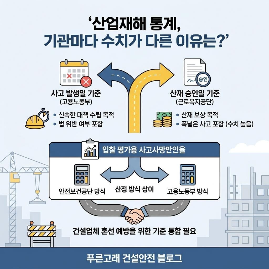 산업재해 통계 혼선, 개선가능성 요약