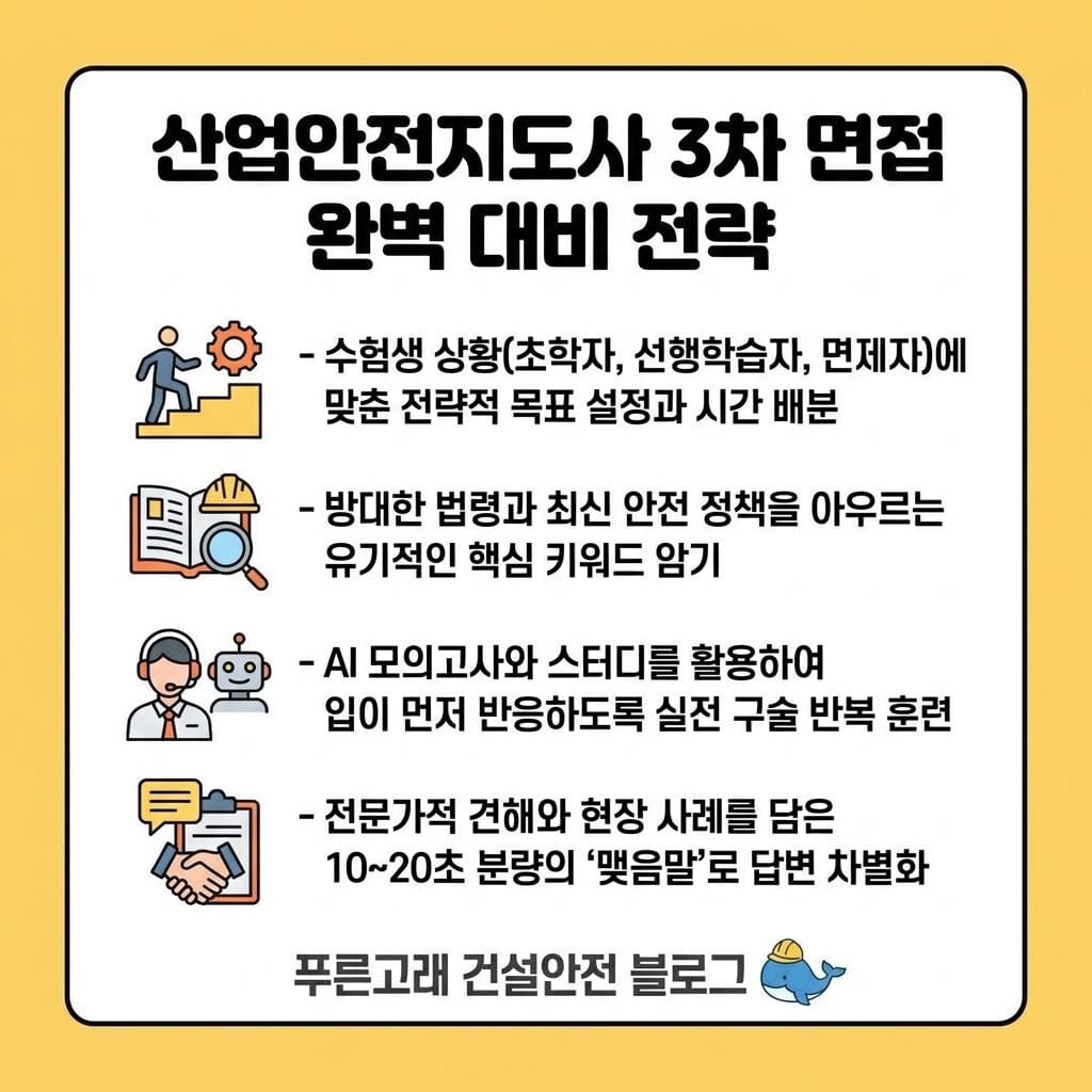 산업안전지도사 3차 합격 전략