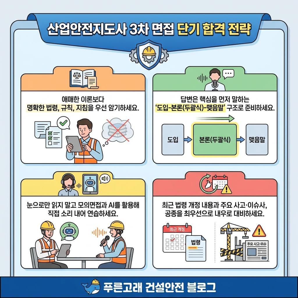 산업안전지도사 3차 단기 합격 전략