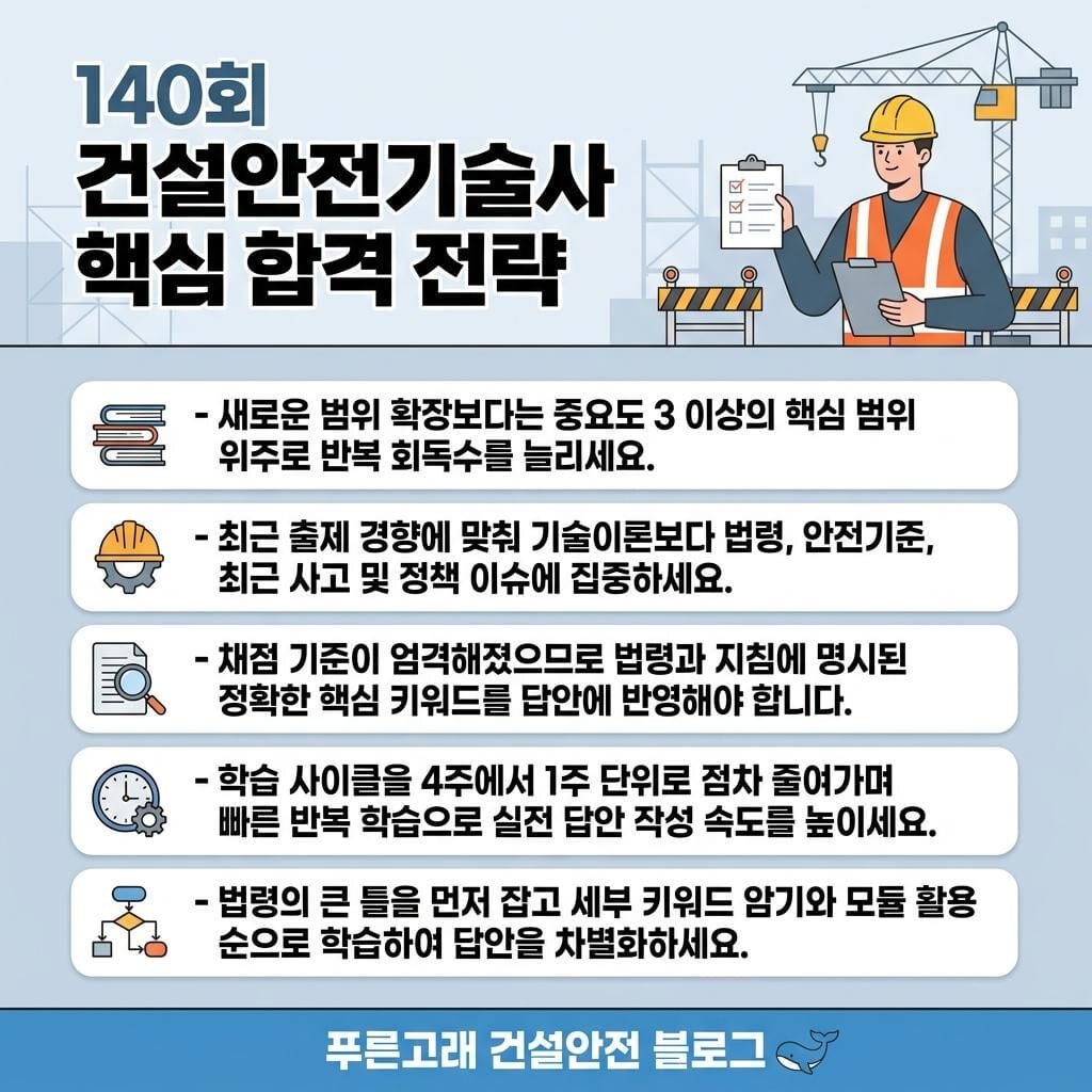 건설안전기술사 단기 합격 전략(140회 대비) 1/2