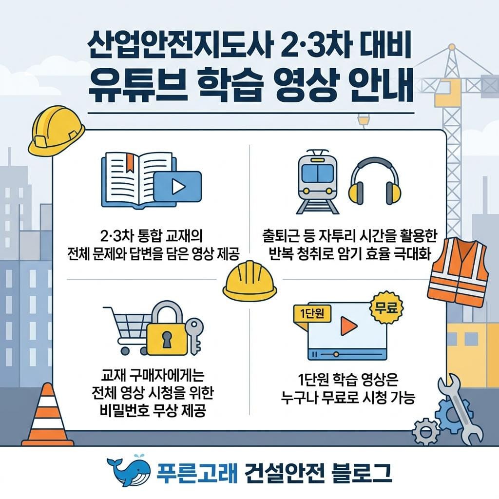 산업안전지도사 암기용 유튜브 영상 공유
