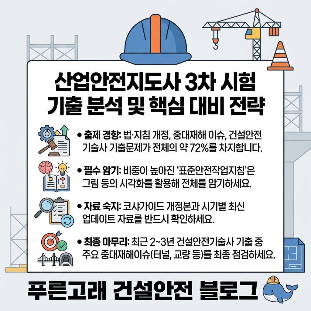 산업안전지도사, 건설안전기술사 전략 정리(기술사-지도사 간 기출문제 분석)