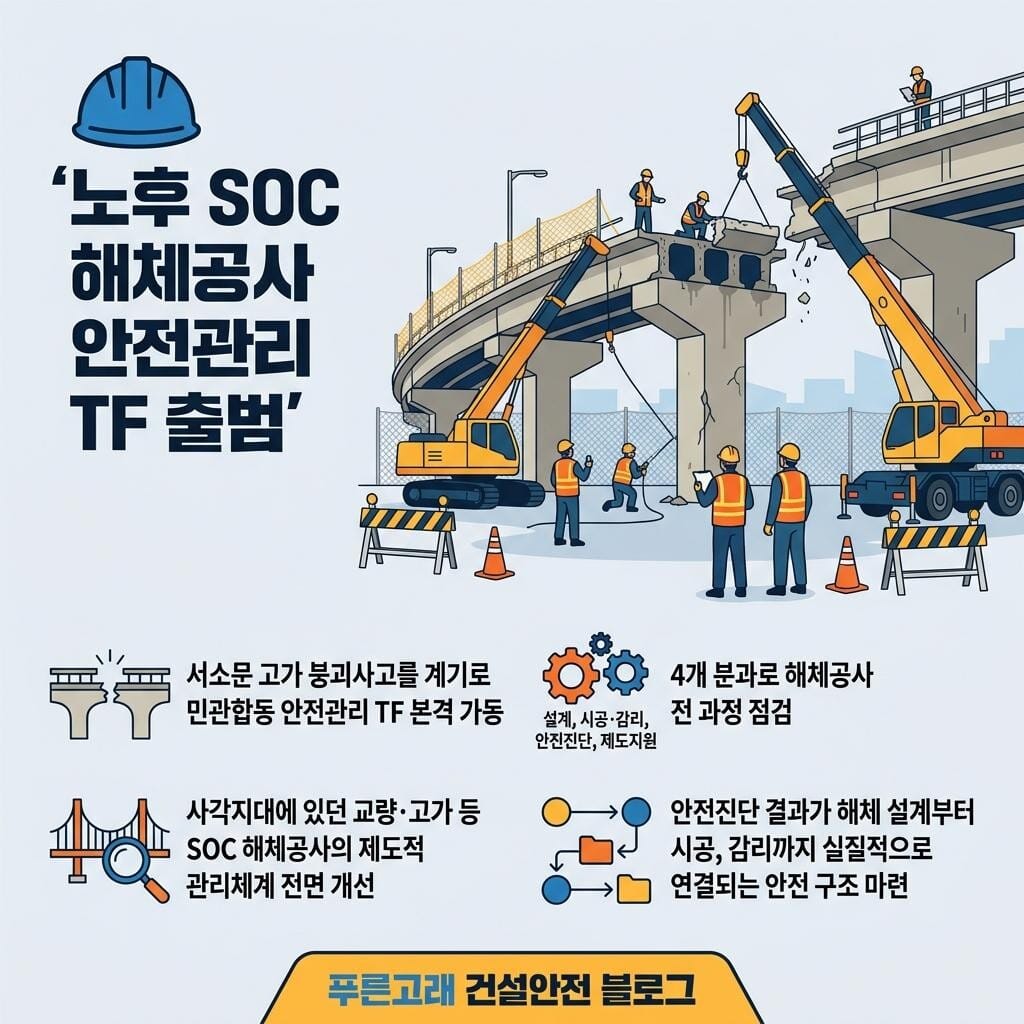 노후 교량 등 SOC 해체공사 안전관리 TF 출범