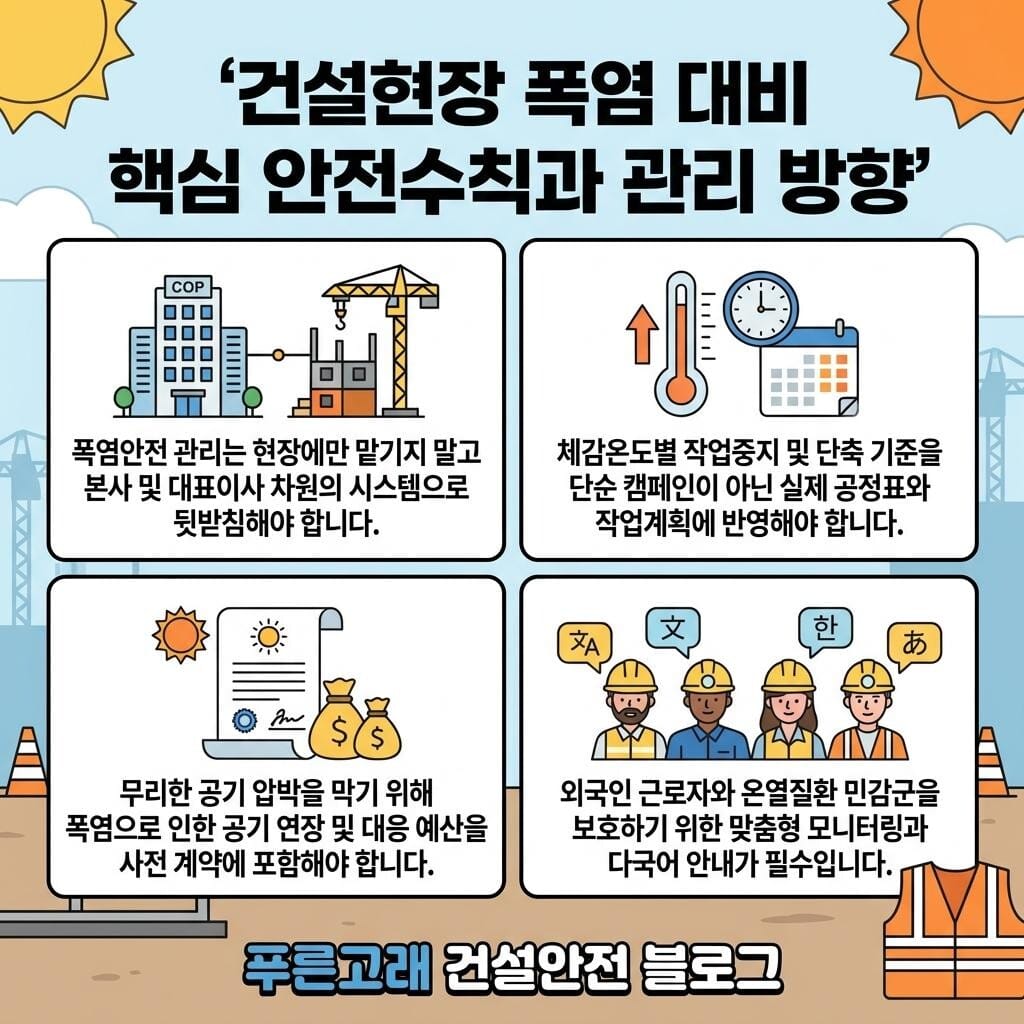 건설현장 폭염 안전관리 강화(20대 건설사 CEO 간담회)