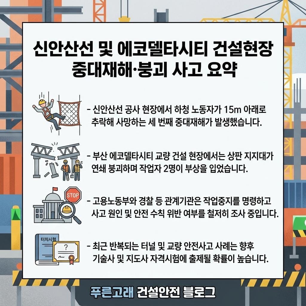 신안산선, 에코델타시티 중대재해 요약