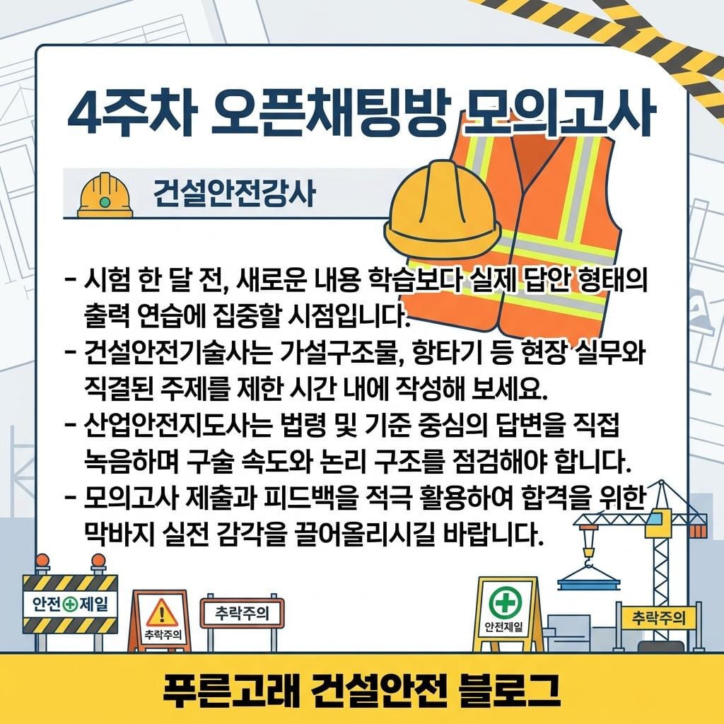 4주차 오픈채팅방 모의고사 현황 