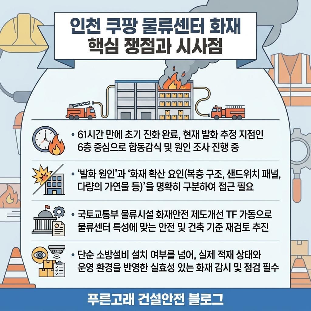 인천 쿠팡 물류센터 화재사고 진행 상황