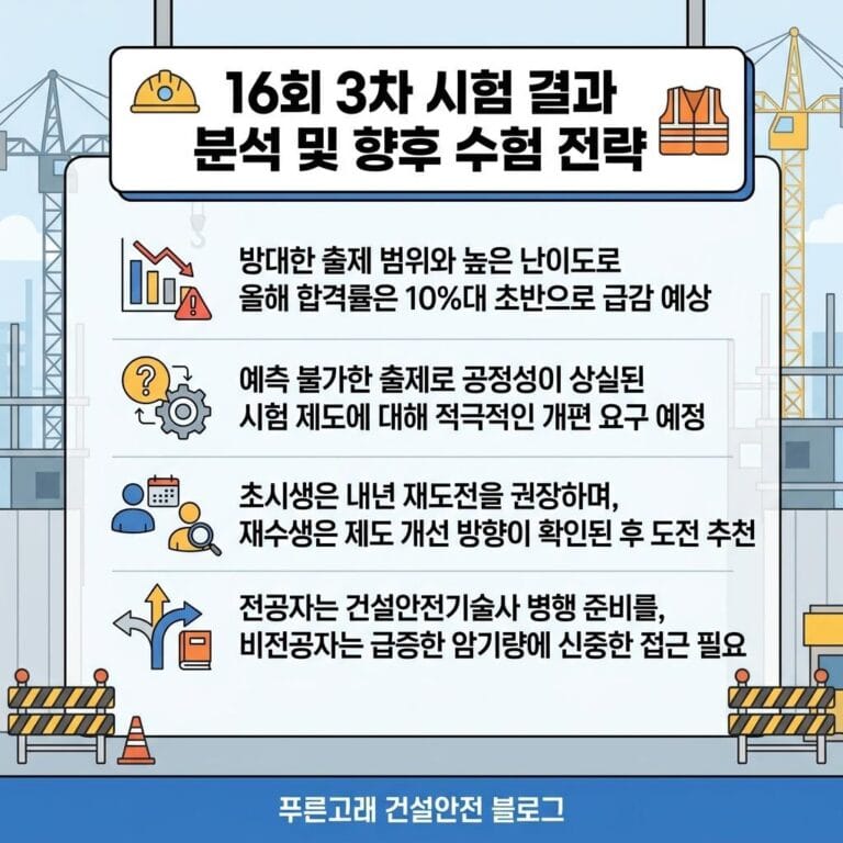 산업안전지도사 제16회 3차 면접시험 총평 A/S(합격자 수 예상)