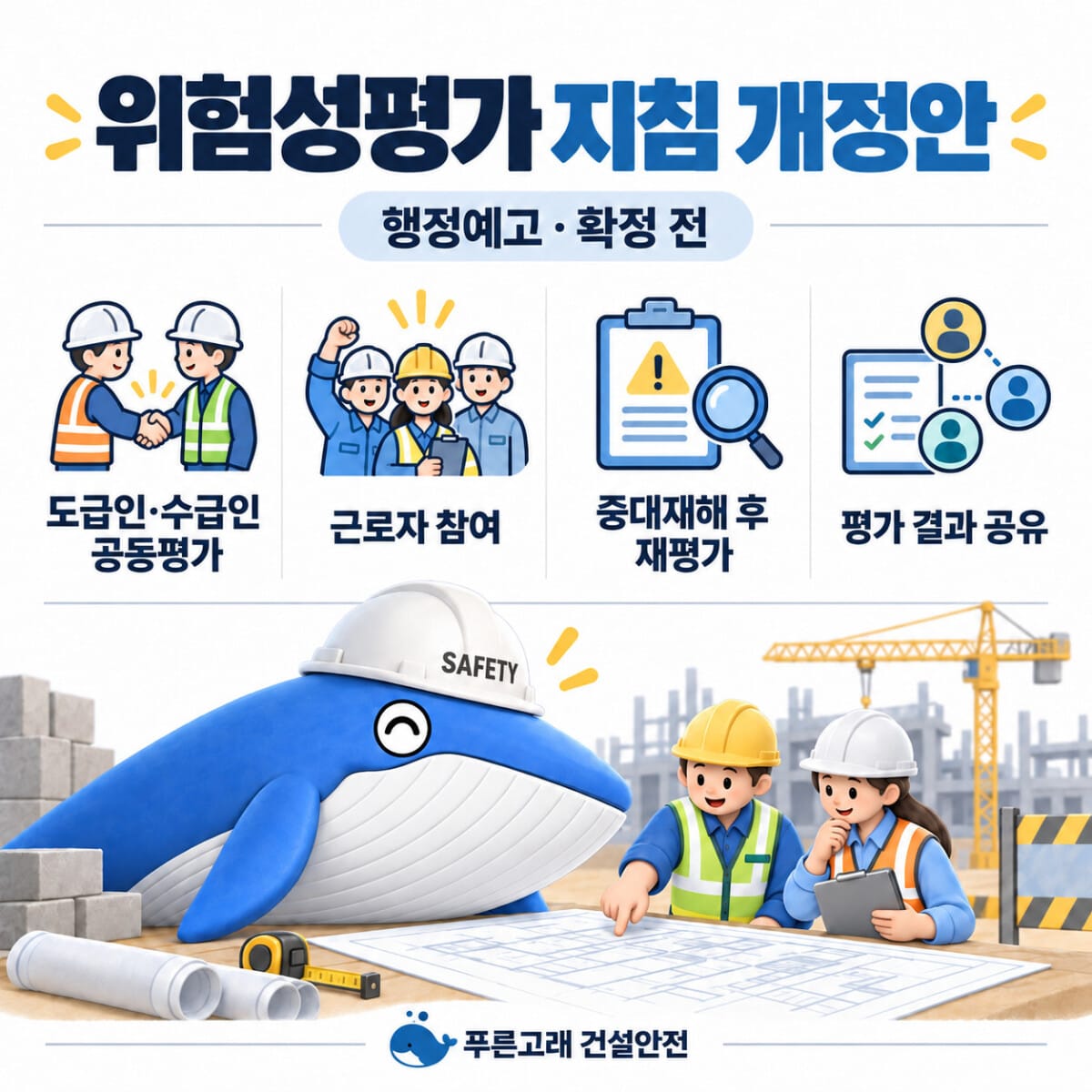 위험성평가 지침 전부개정안: 도급 공동평가, 근로자 참여, 중대재해 후 재평가 등